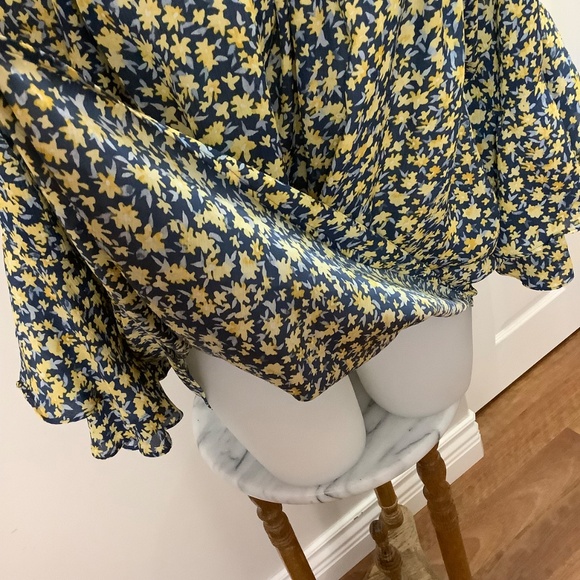 Chaps floral peasant top fits 2X like New! - Picture 6 of 11